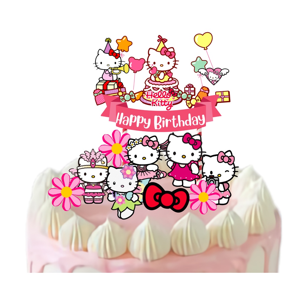 Detail Gambar Mewarnai Hello Kitty Ulang Tahun Nomer 39
