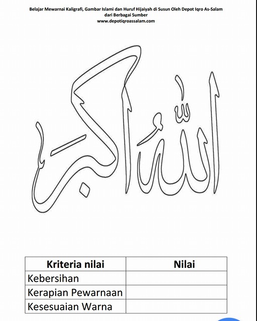 Detail Gambar Mewarnai Islami Untuk Anak Tpq Nomer 7