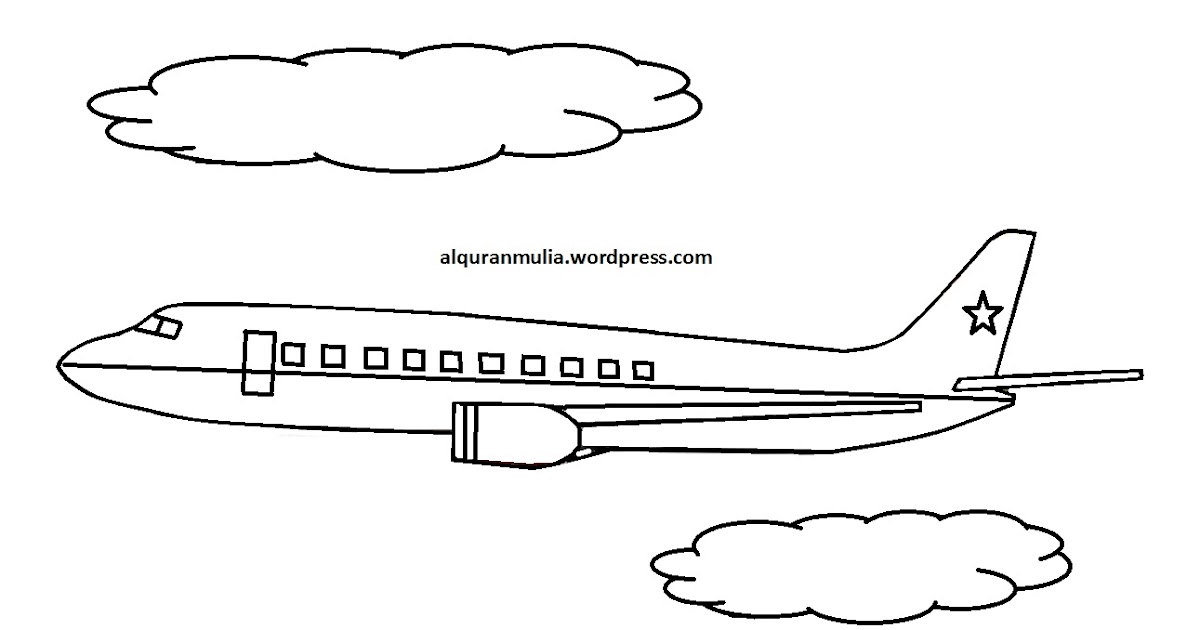 Detail Gambar Mewarnai Kapal Terbang Nomer 46