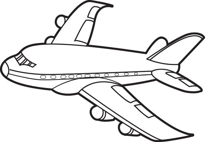 Detail Gambar Mewarnai Kapal Terbang Nomer 8