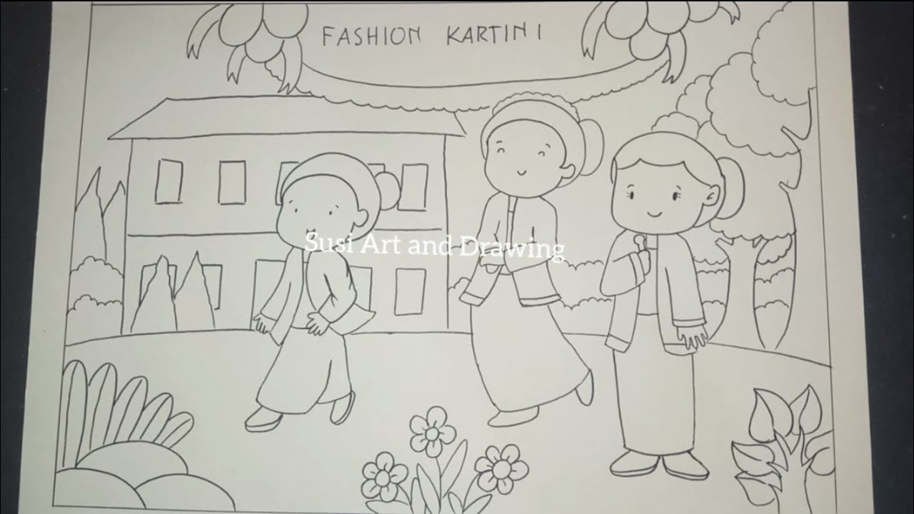 Detail Gambar Mewarnai Kartini Sd Nomer 3