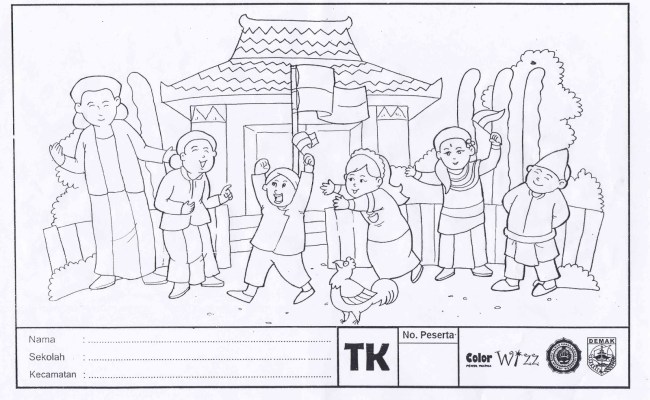 Detail Gambar Mewarnai Untuk Tkpaud Soal Lomba Mewarnai Nomer 10