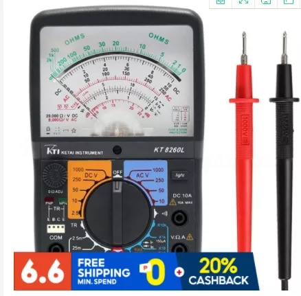 Detail Gambar Multimeter Analog Nomer 23