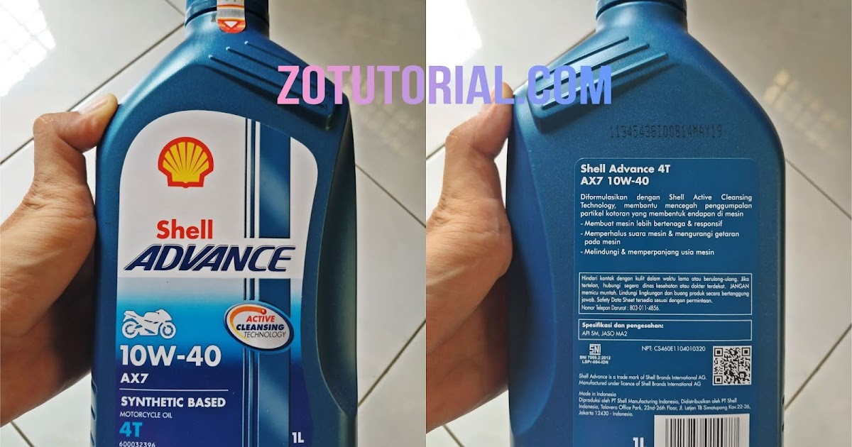 Detail Gambar Oli Shell Advance Nomer 30