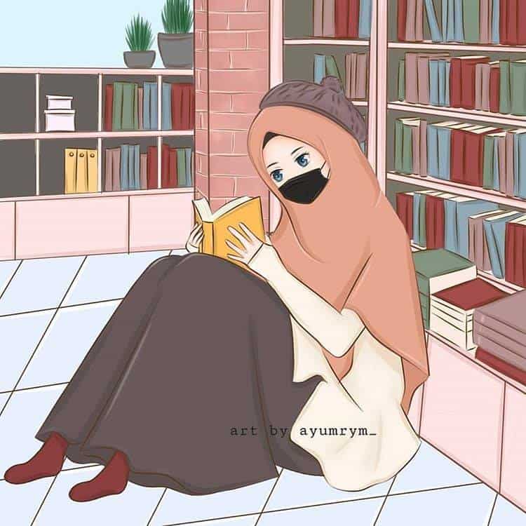 Detail Gambar Orang Muslim Sedang Membaca Buku Nomer 3