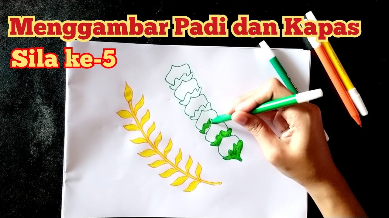 Detail Gambar Padi Dan Kapas Sila Ke 5 Nomer 5