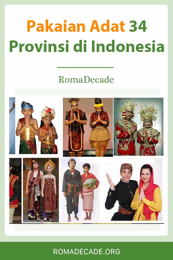 Gambar Pakaian Adat 34 Provinsi Di Indonesia Dan Penjelasannya - KibrisPDR