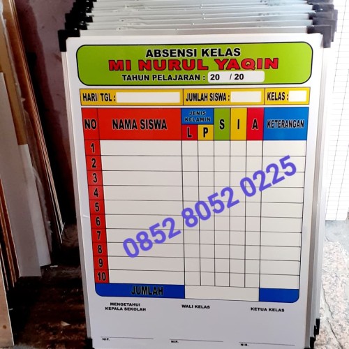 Detail Gambar Papan Data Absen Siswa Nomer 11