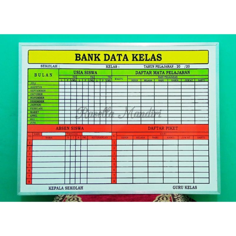 Detail Gambar Papan Data Guru Nomer 30