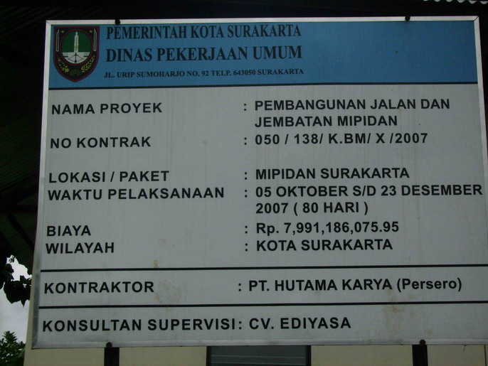 Detail Gambar Papan Nama Proyek Nomer 6