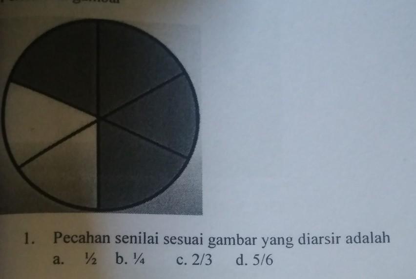 Detail Gambar Pecahan Yang Tidak Ada Yang Diarsir Nomer 31