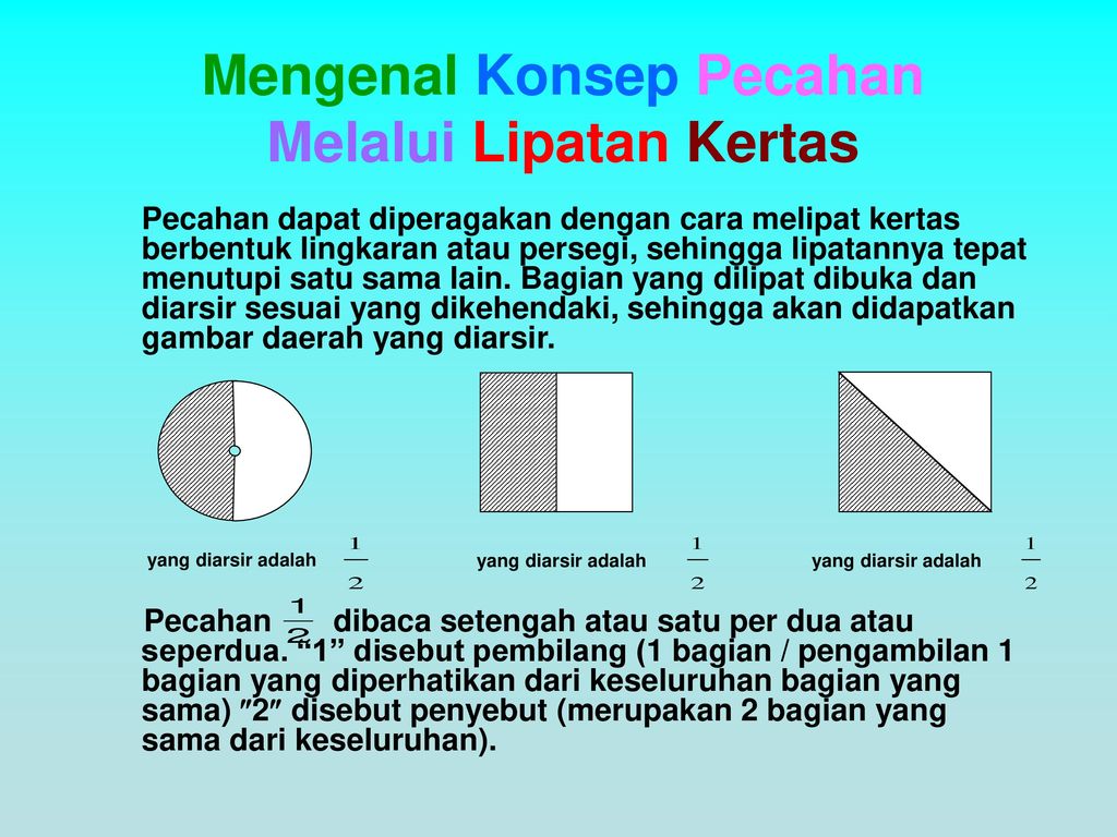 Detail Gambar Pecahan Yang Tidak Ada Yang Diarsir Nomer 43