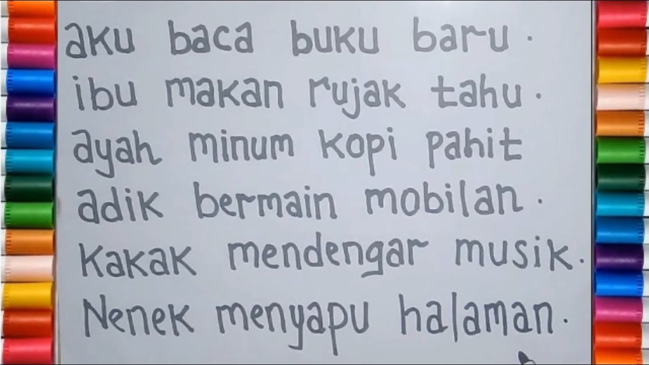 Detail Gambar Pelajaran Bahasa Indonesia Untuk Tk Nomer 48