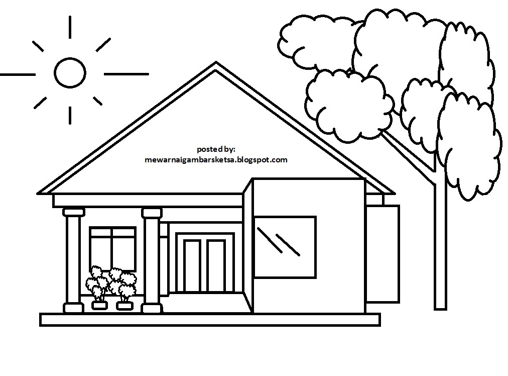 Detail Gambar Pemandangan Hitam Putih Untuk Diwarnai Nomer 48