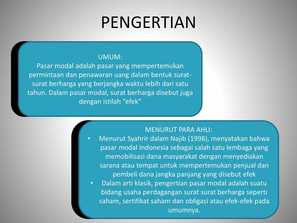 Detail Gambar Pengertian Pasar Modal Nomer 2