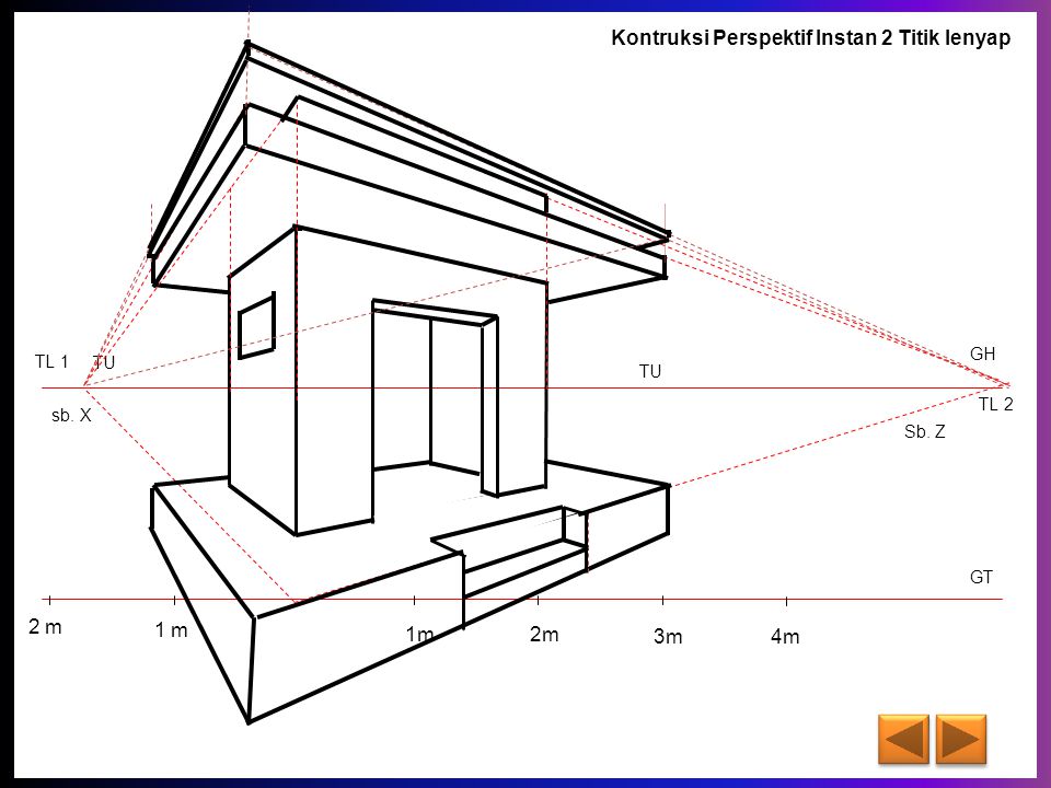 Detail Gambar Perspektif 2 Titik Nomer 42