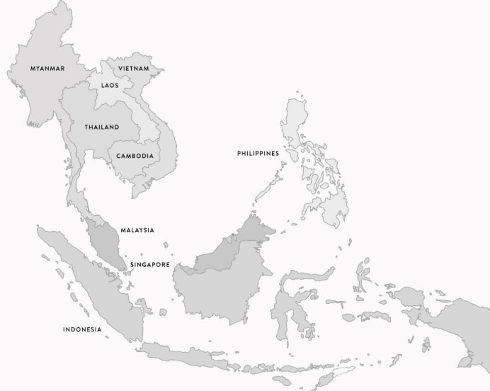 Detail Gambar Peta Asia Tenggara Beserta Letak Ibu Kota Nomer 33