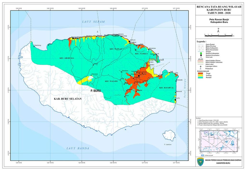 Detail Gambar Peta Beserta Kecamatan Di Pulau Buru Nomer 10