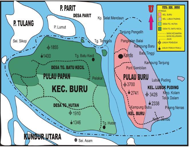 Detail Gambar Peta Beserta Kecamatan Di Pulau Buru Nomer 23