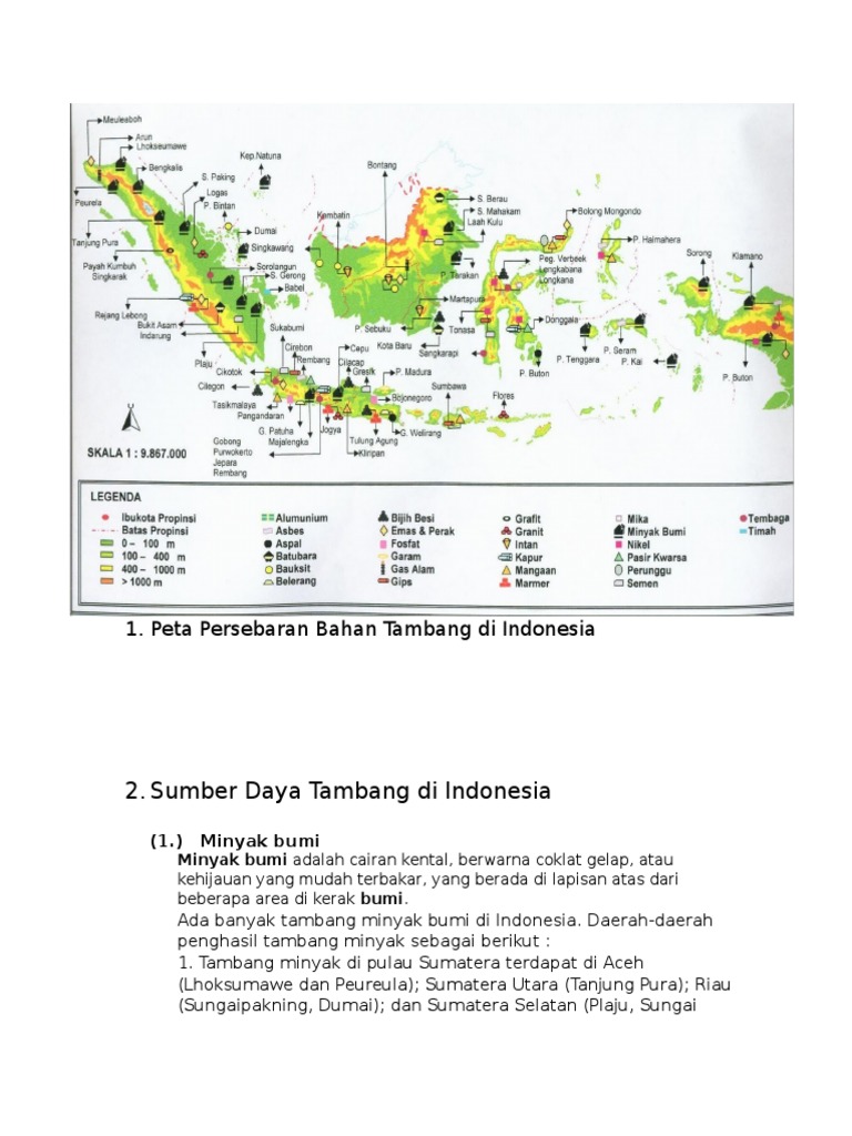 Detail Gambar Peta Persebaran Barang Tambang Di Indonesia Nomer 14