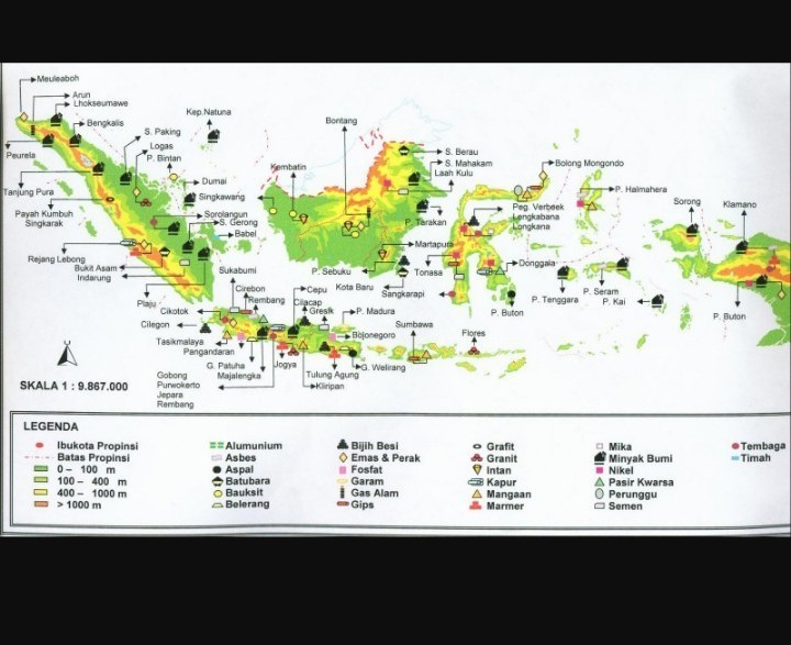 Detail Gambar Peta Persebaran Barang Tambang Di Indonesia Nomer 7