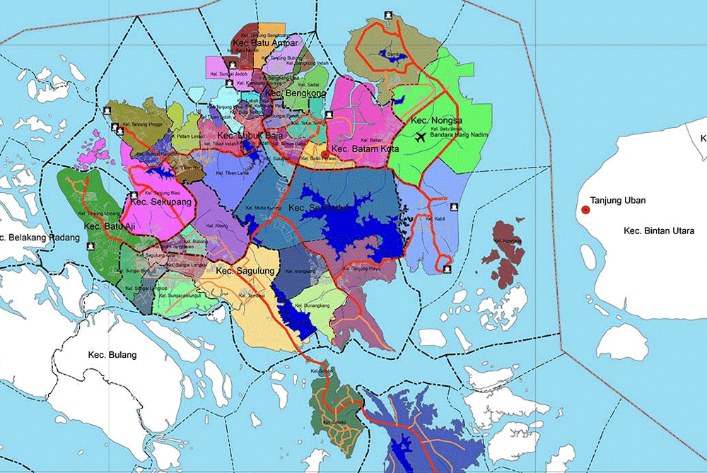 Detail Gambar Peta Pulau Batam Nomer 3