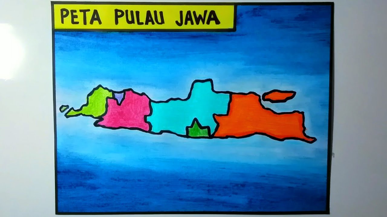 Detail Gambar Peta Pulau Jawa Hitam Putih Nomer 13