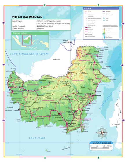 Detail Gambar Peta Pulau Kalimantan Nomer 29