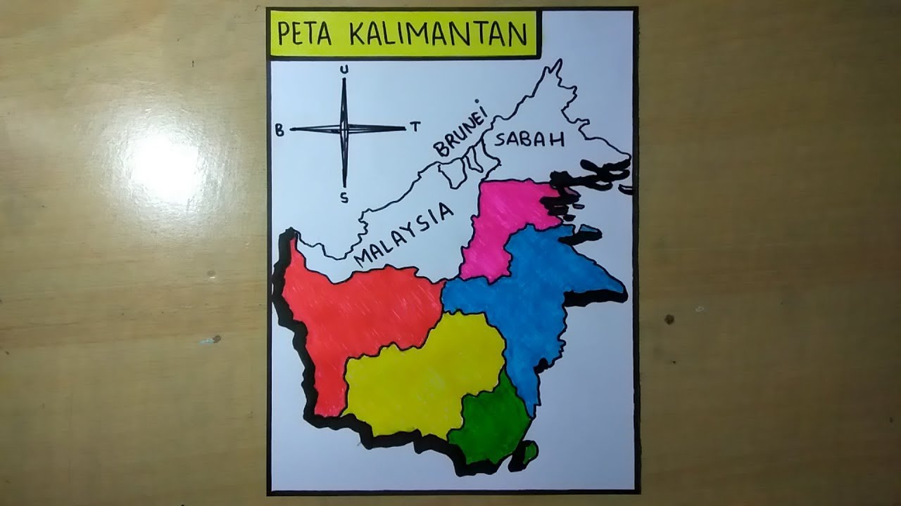 Detail Gambar Peta Pulau Kalimantan Berwarna Nomer 9