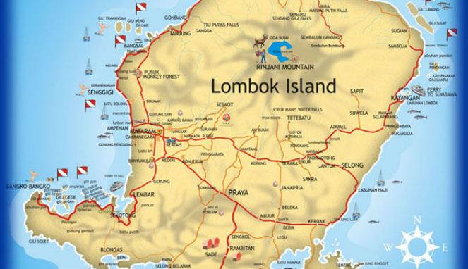 Detail Gambar Peta Pulau Lombok Nomer 10