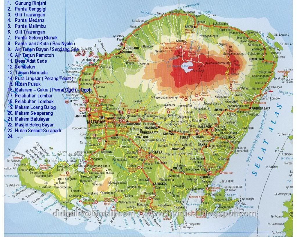 Detail Gambar Peta Pulau Lombok Nomer 16