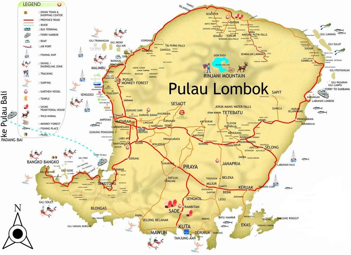 Detail Gambar Peta Pulau Lombok Nomer 3