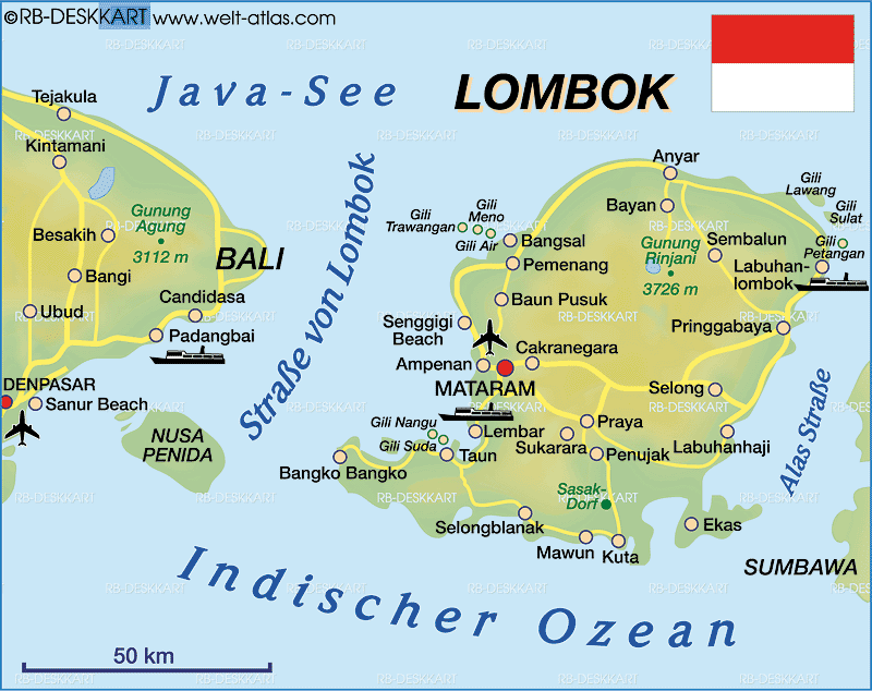 Detail Gambar Peta Pulau Lombok Nomer 18