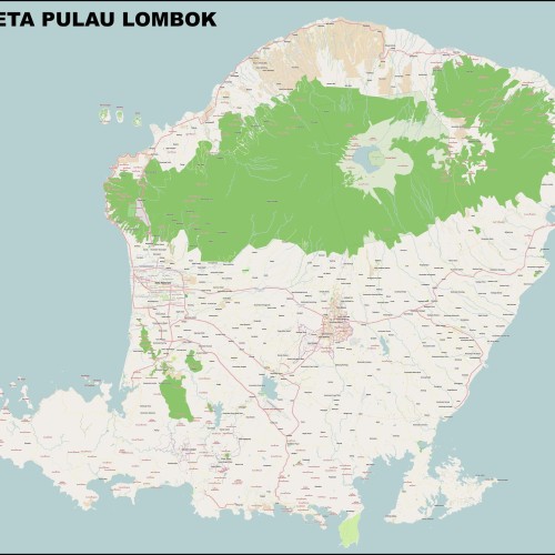 Detail Gambar Peta Pulau Lombok Nomer 43