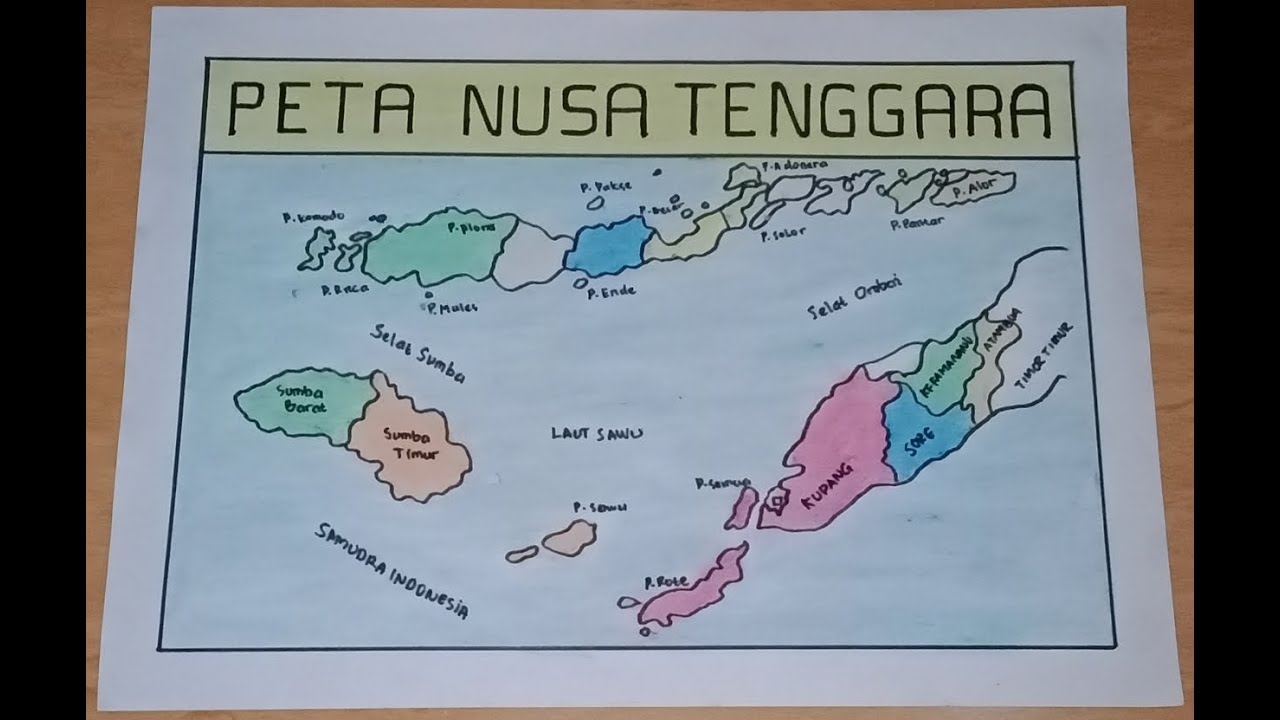 Gambar Peta Pulau Nusa Tenggara - KibrisPDR