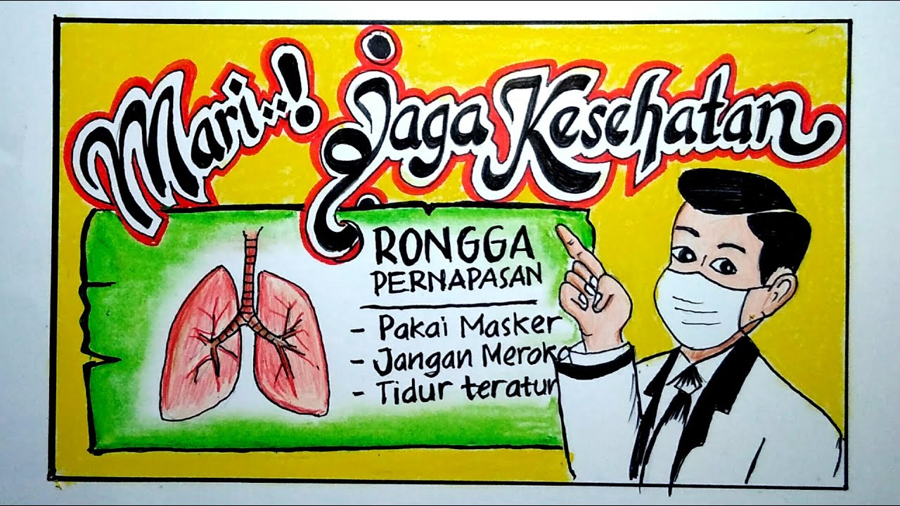 Gambar Poster Menjaga Alat Pernapasan - KibrisPDR