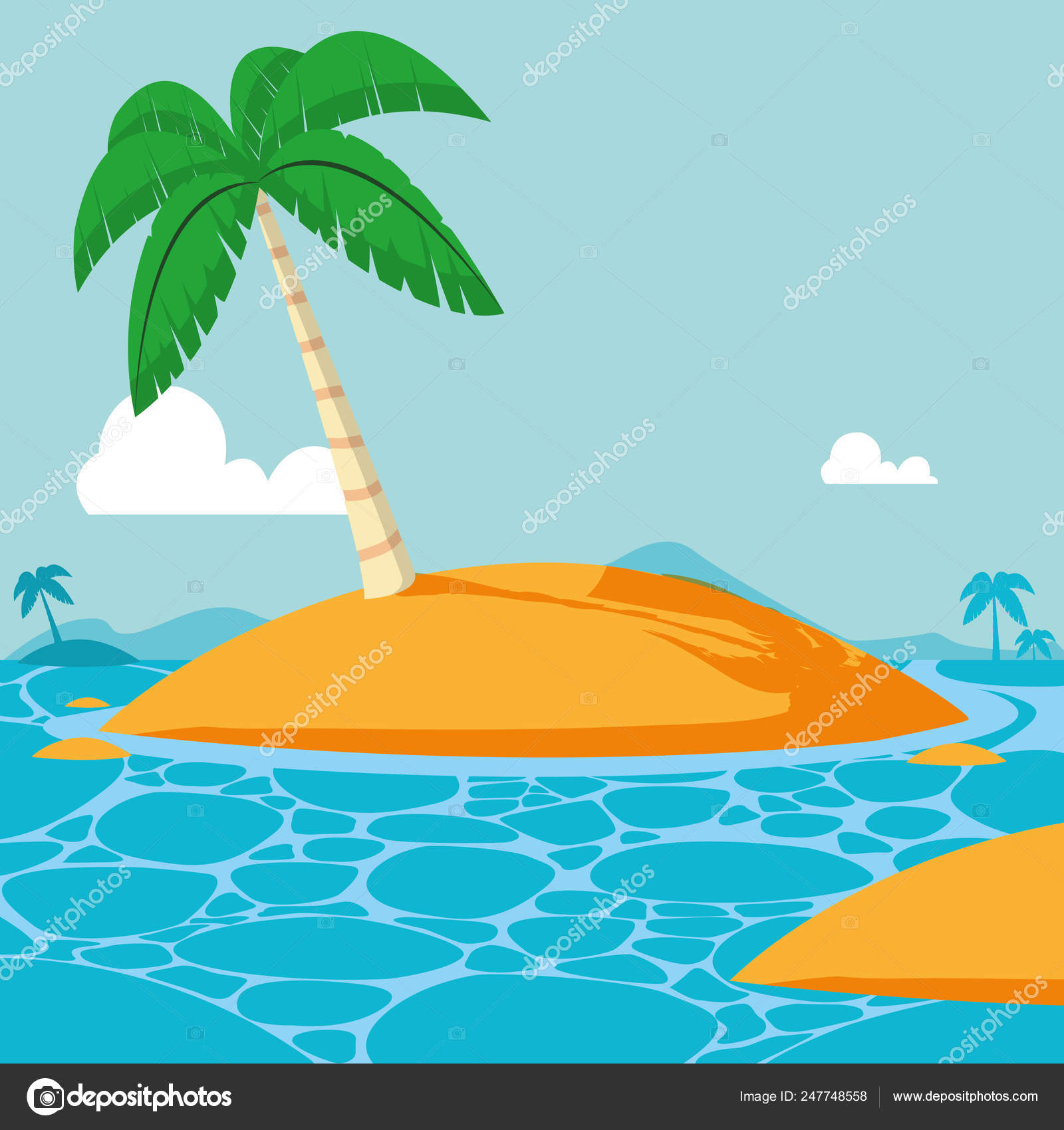 Detail Gambar Pulau Kartun Koleksi Nomer 19