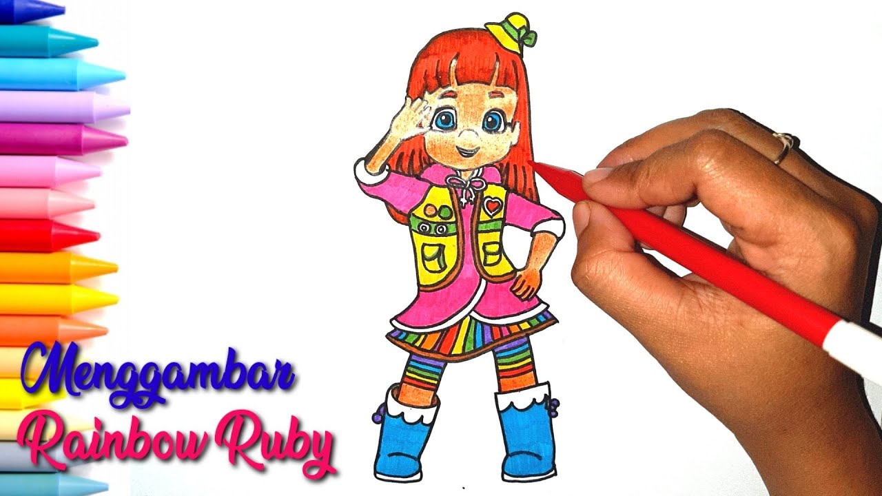 Detail Gambar Rainbow Ruby Untuk Di Warnai Nomer 16