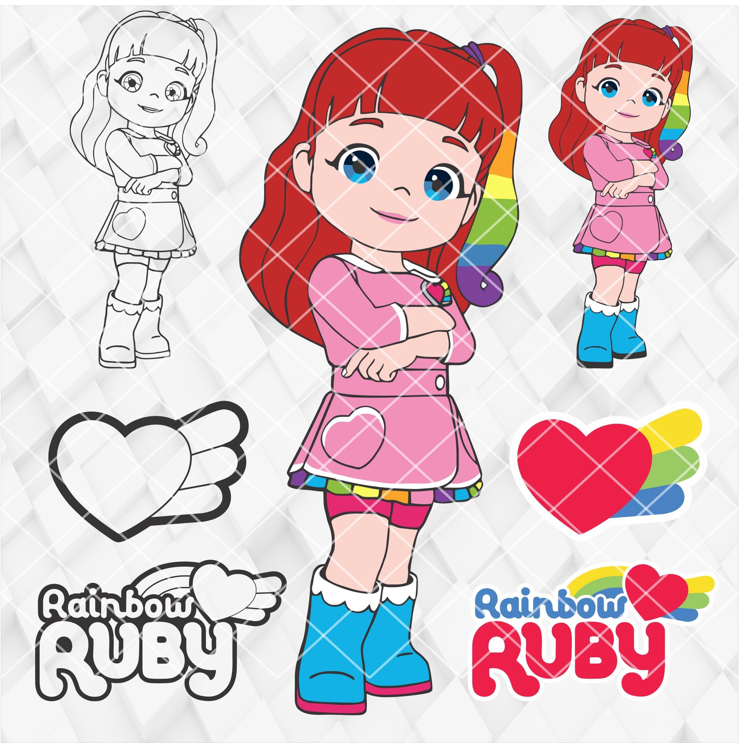 Detail Gambar Rainbow Ruby Untuk Di Warnai Nomer 26