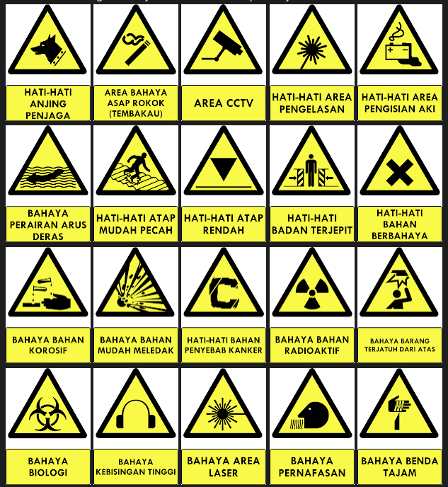 Detail Gambar Rambu Rambu Keselamatan Kerja Beserta Penjelasannya Nomer 19