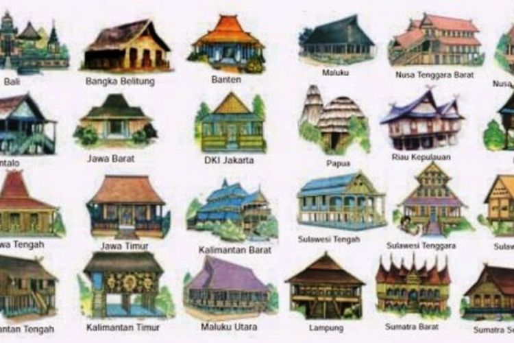 Gambar Rumah Adat Di Indonesia Beserta Namanya - KibrisPDR