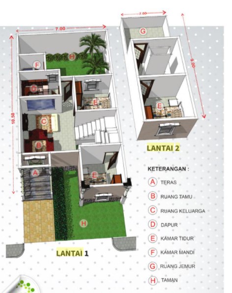 Detail Gambar Rumah Lantai 2 Beserta Denahnya Nomer 29