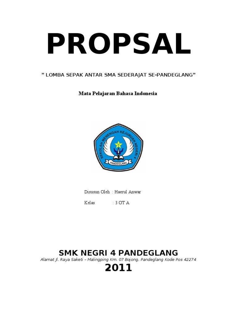 Detail Gambar Sampul Proposal Untuk Turnamen Sepak Bola Nomer 7