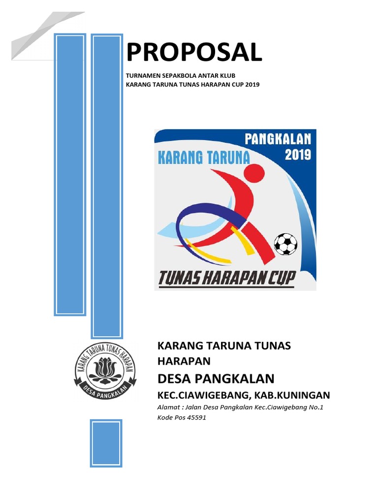 Detail Gambar Sampul Proposal Untuk Turnamen Sepak Bola Nomer 9