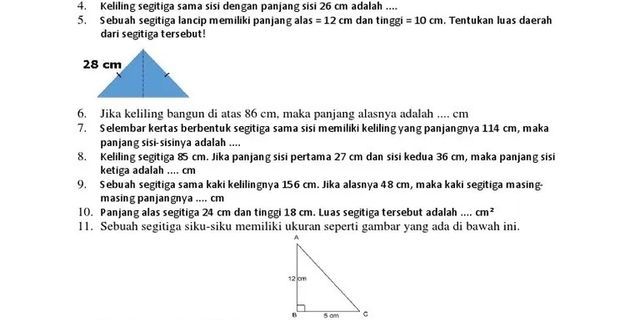 Detail Gambar Segitiga Siku Siku Beserta Ukurannya Nomer 42