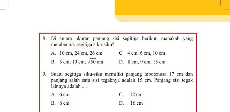 Detail Gambar Segitiga Siku Siku Beserta Ukurannya Nomer 50