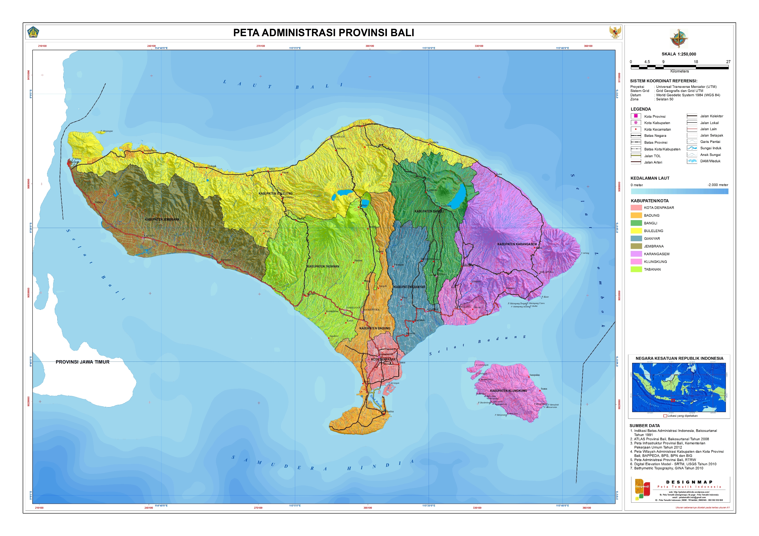 Detail Gambar Sekala Pulau Bali Nomer 3