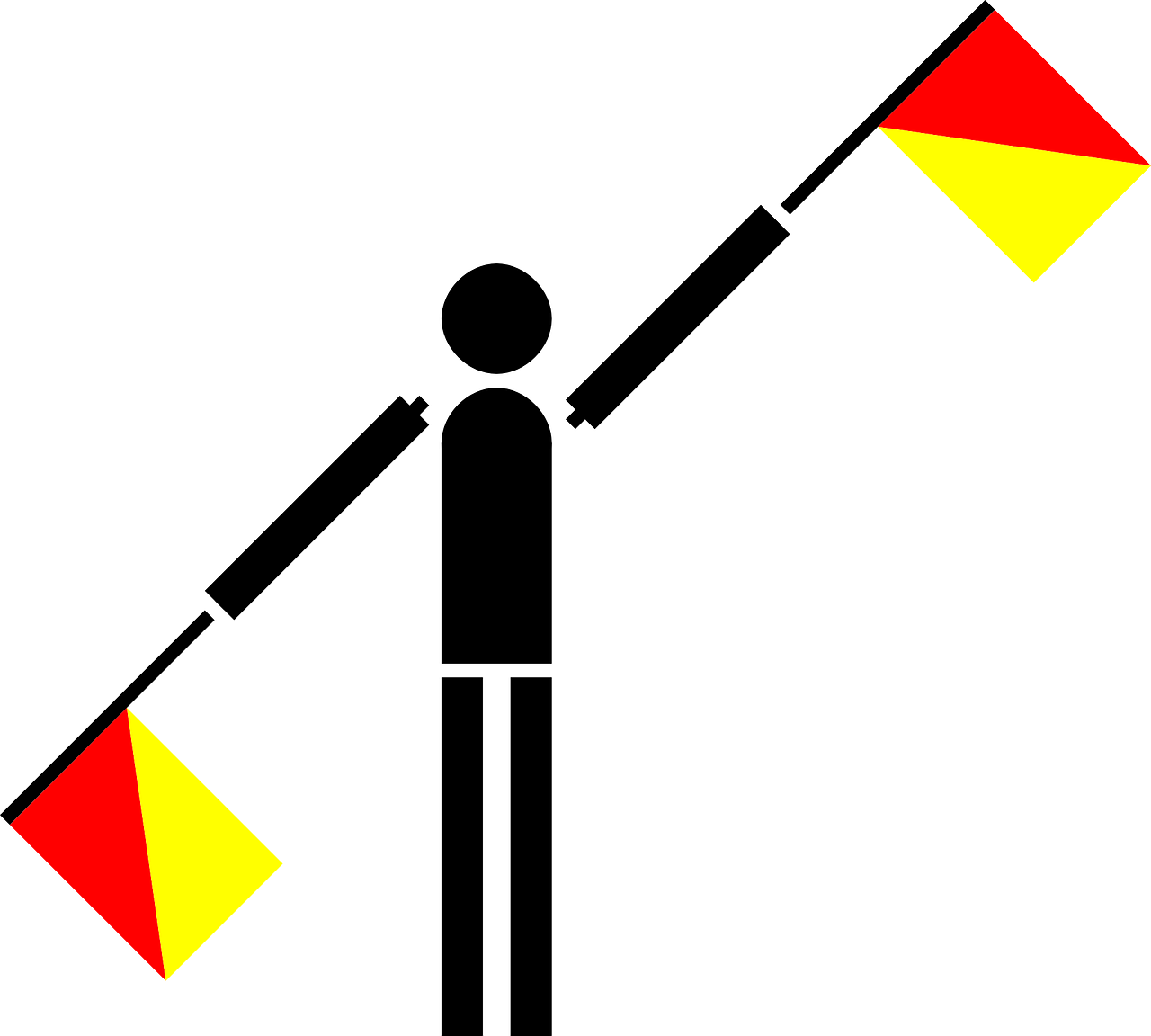 Detail Gambar Semaphore Semaphore Huruf A Nomer 19