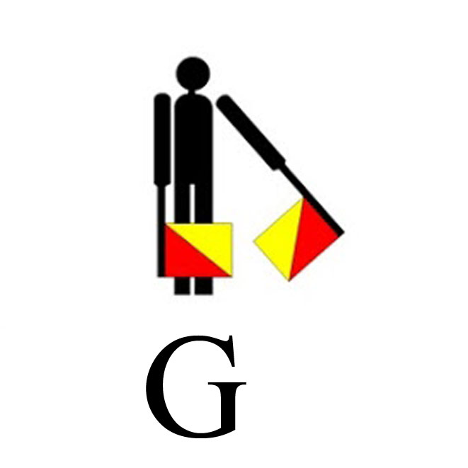 Detail Gambar Semaphore Semaphore Huruf A Nomer 26