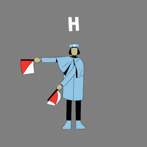 Detail Gambar Semaphore Semaphore Huruf A Nomer 33